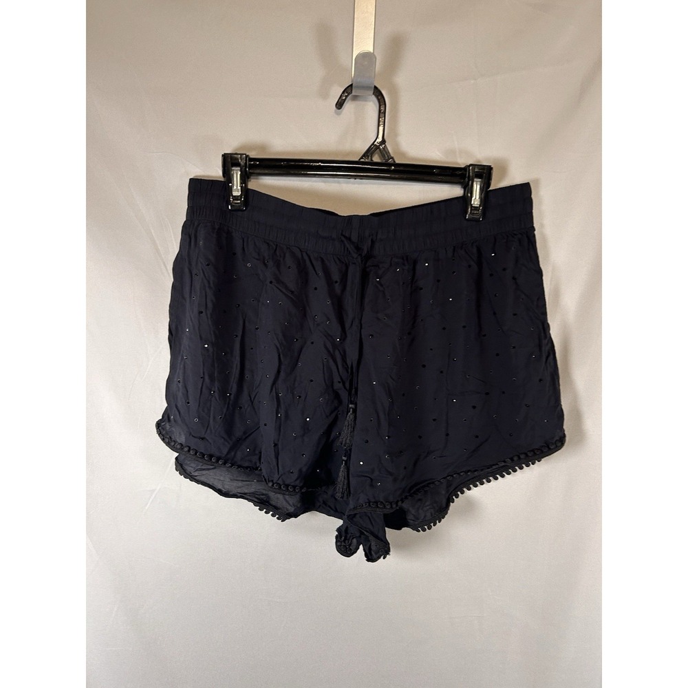 Victorias Secret‎ Swim Shorts Large Coverup Rhinestone Tassel Trim Vacation